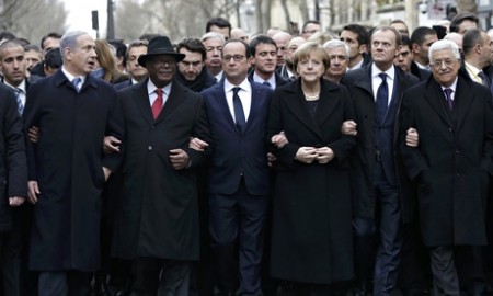 François Hollande on Paris march